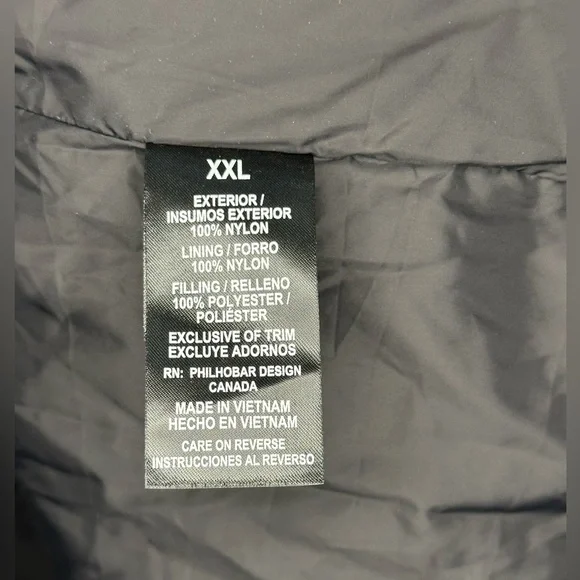 SOLD | Nicole Miller Asymmetrical Black Quilted Vest w/ Pockets Women’s XXL Plus - Picture 6 of 8